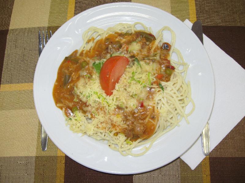 Boloňské špagety - alergeny: 1, 3, 7